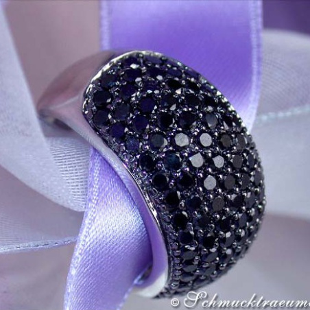 Stately Black Diamond Ring