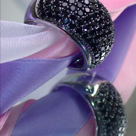 Stately Black Diamond Ring