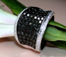  Brillanten & schwarze Diamanten Ring