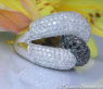 Voluminous Black & White Diamond Ring