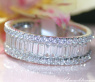 Top-class Diamond Eternity Ring (Brilliant & Baguette Cut)