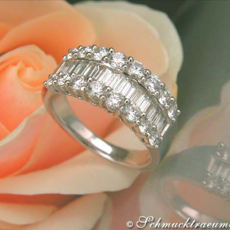Terrific Baguette Cut Diamond Ring