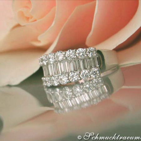Terrific Baguette Cut Diamond Ring