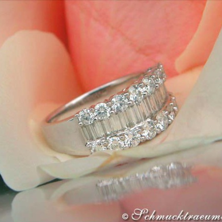 Terrific Baguette Cut Diamond Ring