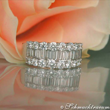 Terrific Baguette Cut Diamond Ring