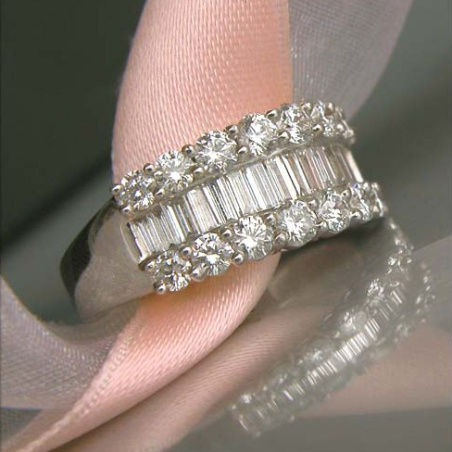 Terrific Baguette Cut Diamond Ring
