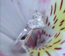 Delicate diamond heart ring