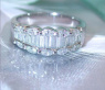 Elegant Marquise & Taper Cut Diamond Ring