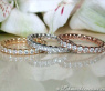 Three timeless diamonds eternity rings