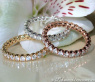 Three timeless diamonds eternity rings
