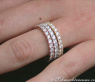 Three timeless diamonds eternity rings