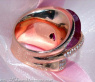 Oversized Rubellite Ring with Diamonds