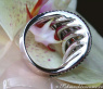 Interesting black and white diamond ring in white gold 18k