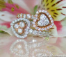 Exquisite Double Heart Diamond Ring