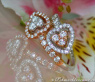 Exquisite Double Heart Diamond Ring