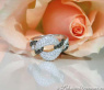 Elegant Black & White Diamond Link Style Ring