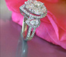 Unique Diamond Pear Ring