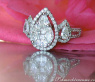 Unique Diamond Pear Ring