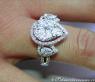 Unique Diamond Pear Ring