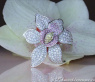 Huge Diamond Ring in a Fantastic Flower Design