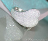 Unusual Diamond Heart Ring in White gold 18k
