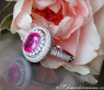 Noble Pink Sapphire Ring with Diamonds