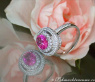 Noble Pink Sapphire Ring with Diamonds