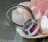 Noble Pink Sapphire Ring with Diamonds