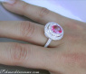 Noble Pink Sapphire Ring with Diamonds