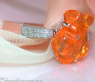 Extravagant Fire Opal Ring with Diamonds