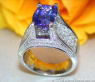 Splendid Tanzanite Ring with Diamonds