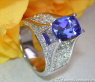 Splendid Tanzanite Ring with Diamonds