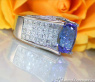 Splendid Tanzanite Ring with Diamonds