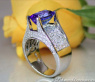Splendid Tanzanite Ring with Diamonds
