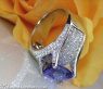 Splendid Tanzanite Ring with Diamonds