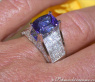 Splendid Tanzanite Ring with Diamonds