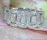 Precious Eternity Ring with Emerald Cut Diamonds