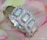 Precious Eternity Ring with Emerald Cut Diamonds