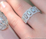 Precious Eternity Ring with Emerald Cut Diamonds