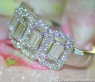 Precious Eternity Ring with Emerald Cut Diamonds