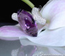 Stately Amethyst Diamond Ring