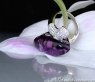 Stately Amethyst Diamond Ring
