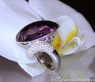 Stately Amethyst Diamond Ring