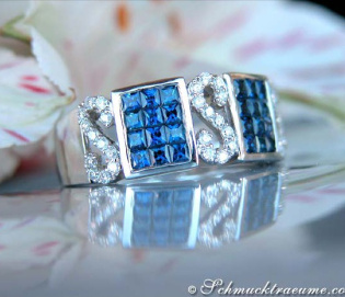 Precious Sapphire Diamond Ring