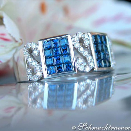Precious Sapphire Diamond Ring