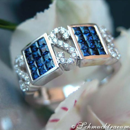 Precious Sapphire Diamond Ring