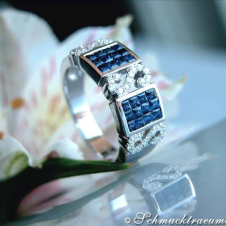 Precious Sapphire Diamond Ring
