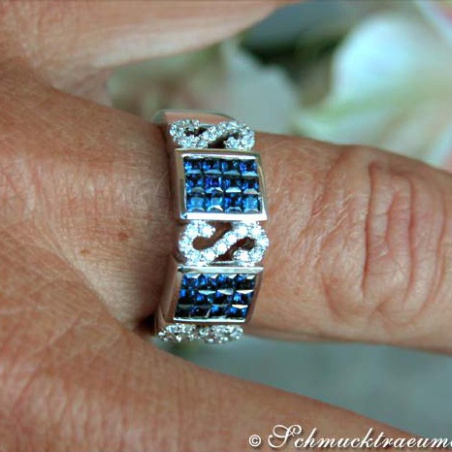 Precious Sapphire Diamond Ring