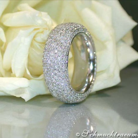 Heavy Diamond Eternity Ring (3,63 ct.)