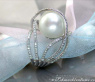 Südseeperle Ring mit Brillanten